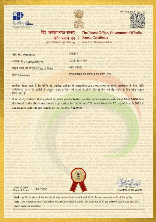 Patent Letter