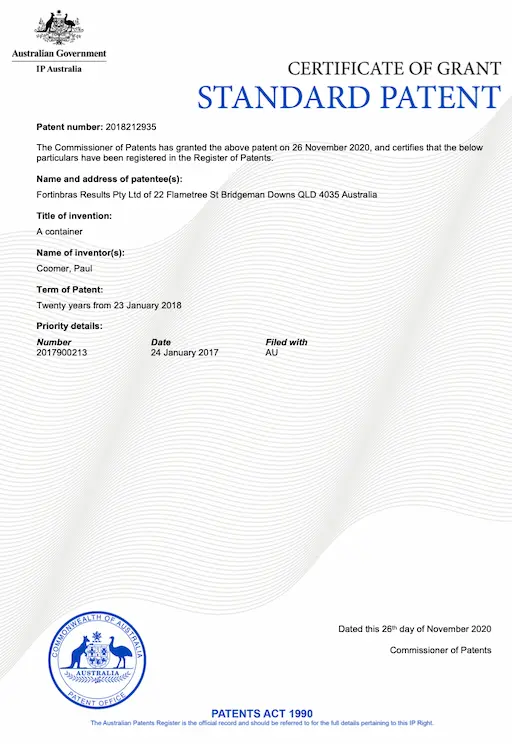 Patent Letter