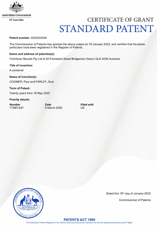 Patent Letter